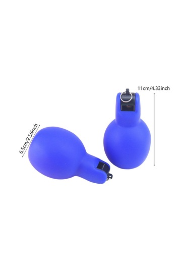 Suntek 2 Adet El Sıkma Düdükleri Manuel Yüksek Sesle Eğitim Mavi