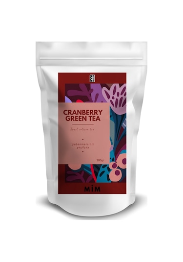 Mim Tea Cranberry Green Tea Yaban Mersinli Yeşil Çay 100 G
