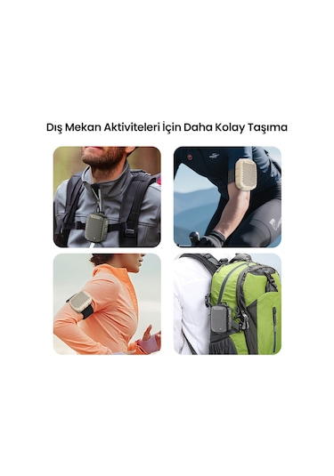 Nowgo Lava Clip 5w Klipsli Su Geçirmez Taşınabilir Mini Bluetooth Hoparlör Kahverengi