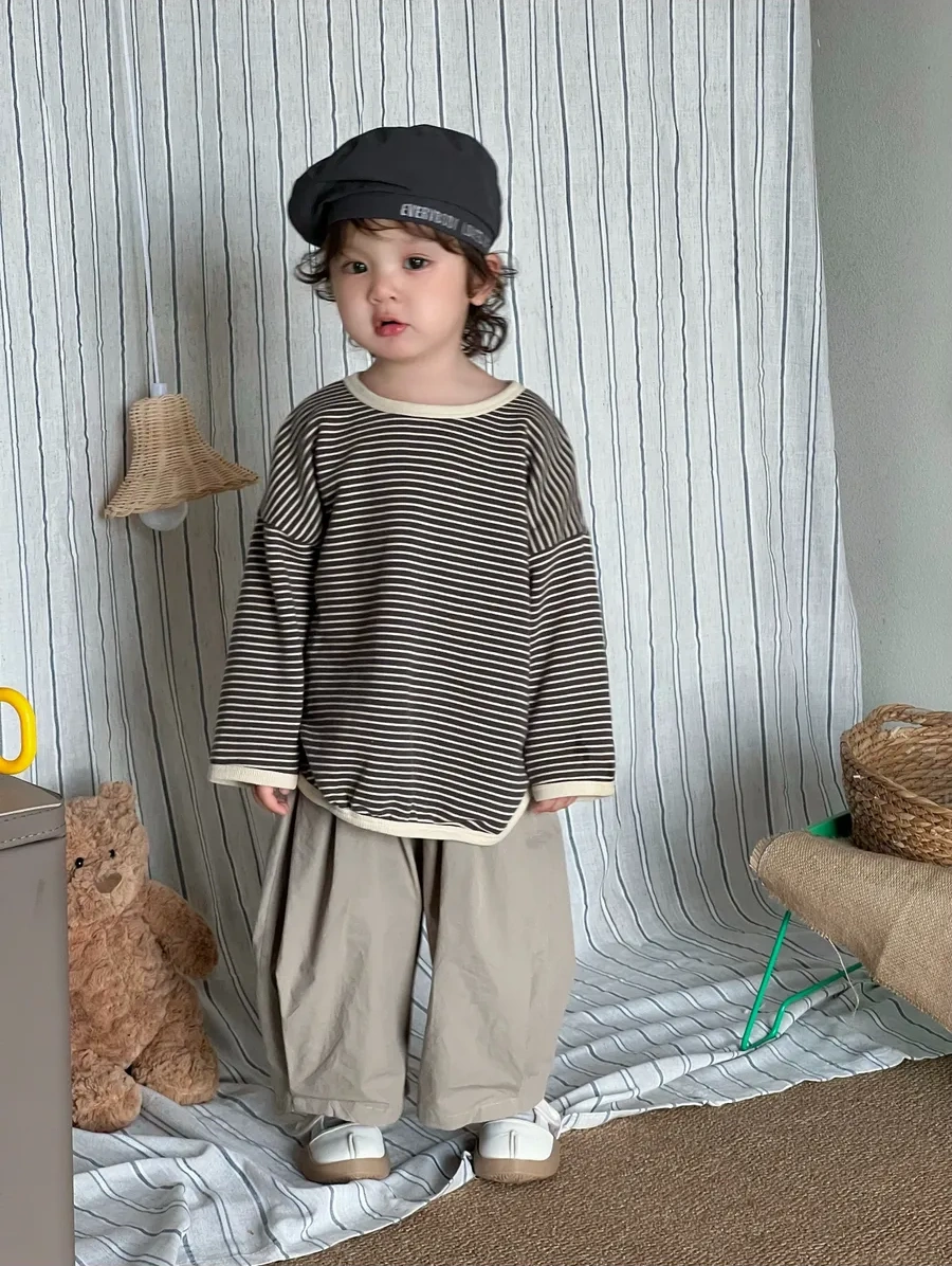 Baby Bobo.bb Çocuk Uzun Kollu T-shirt 170912824 Kahverengi