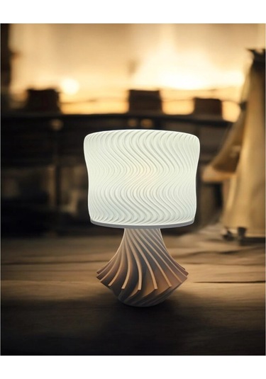 Elegance Tasarım 3d , Ev Dekorasyon , Bohem , Vintage , Dekoratif Abajur - Beyaz Çok Renkli