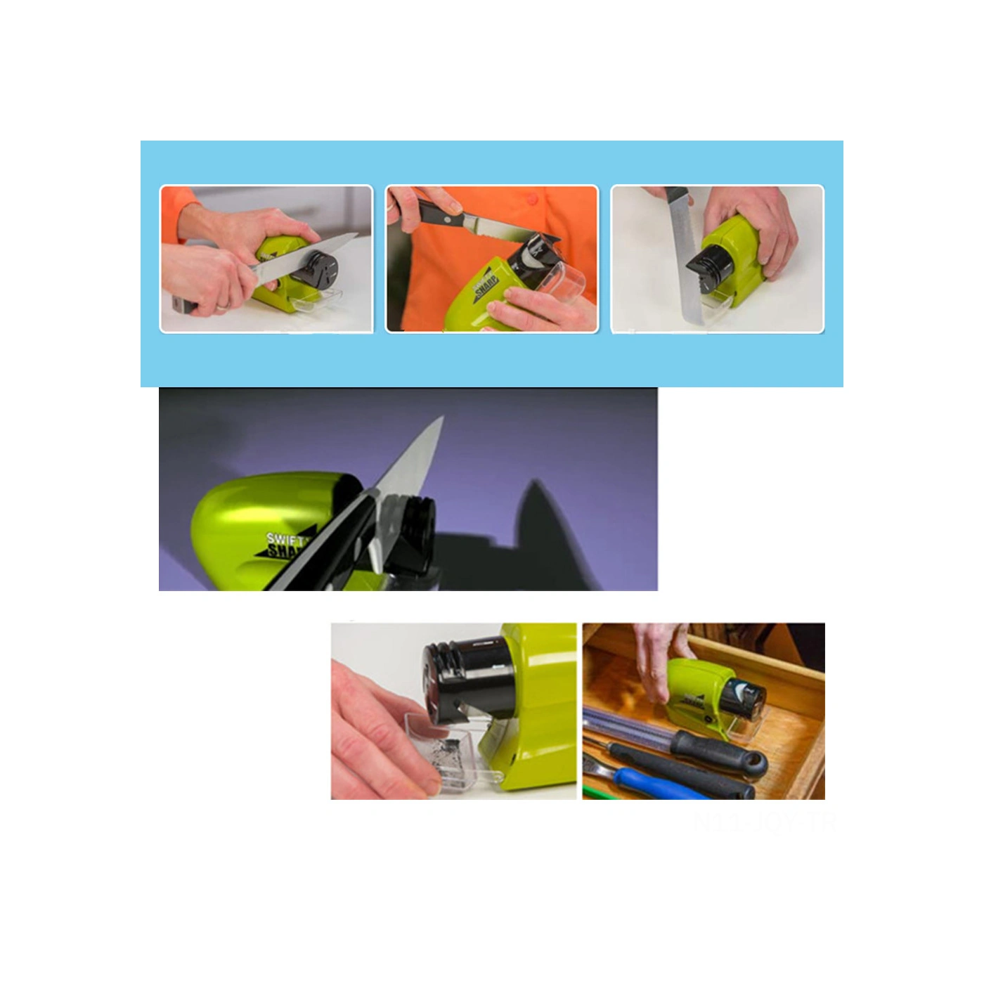 Youmex Elektrikli Bıçak Taslaştırıcı - Elmas Tekerlekli, Kolay Kullanım, Çok Amaçlı Pil Dahil Değil