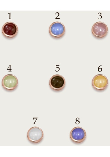 925 Ayar Gümüş Rose Kaplama Top Motifli Sarı Ay Taşı Kırlangıç Kolye