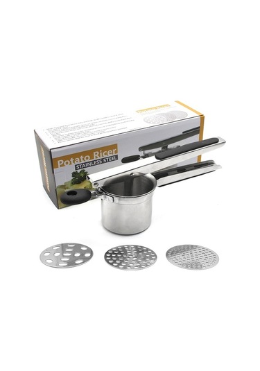 Fastbuy Patates Ricer El Basın Limon Portakal Karpuz Gümüş Renk Farklı Boyutlar İçin Gümüş