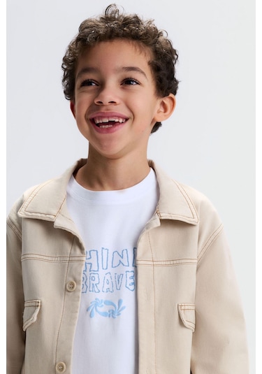 Nk Kids Erkek Çocuk Brave Ceket Nk-41507 Krem