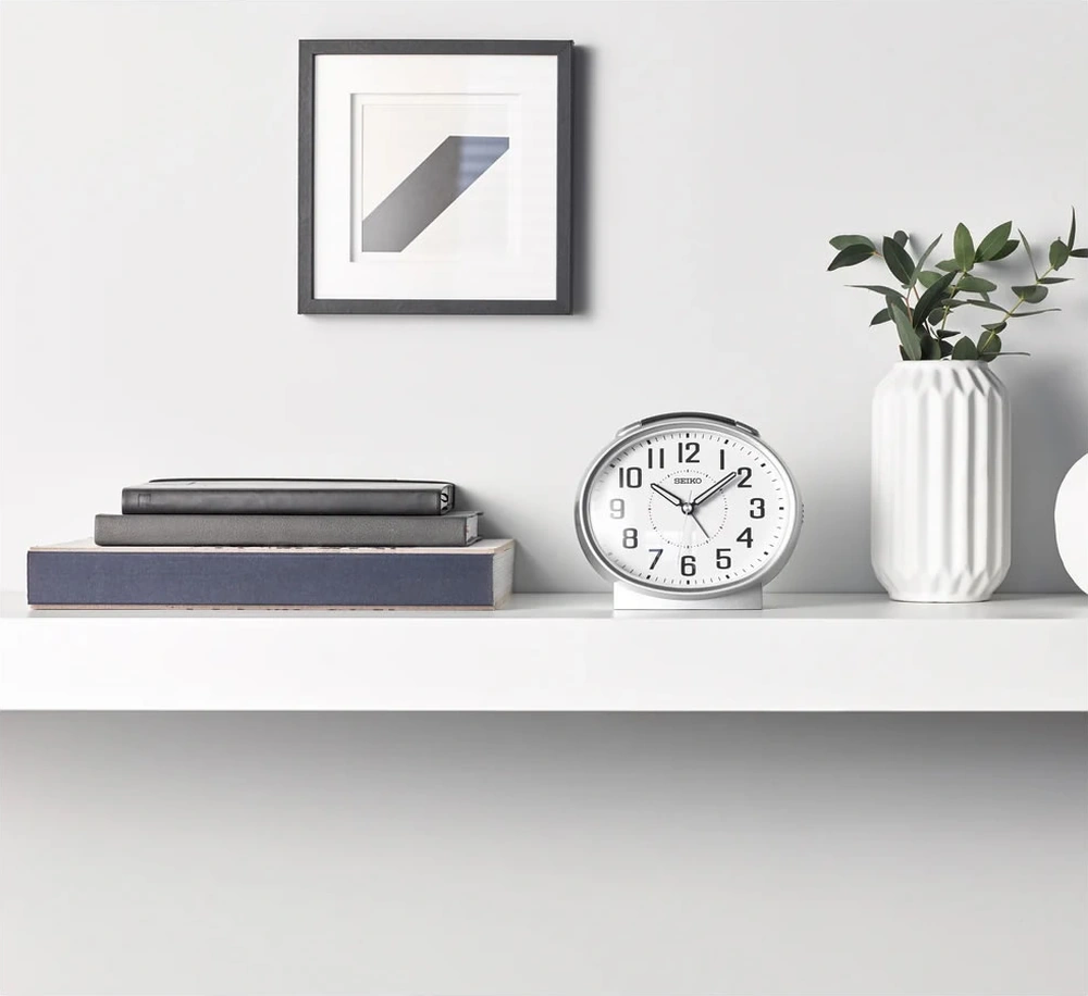 Seiko Clock Qhk059s Masa Saati Beyaz