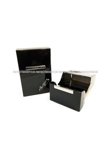 Atatürk Imzalı Mıknatıs Kapak Alüminyum Sigara Tutun Kutu Tabaka