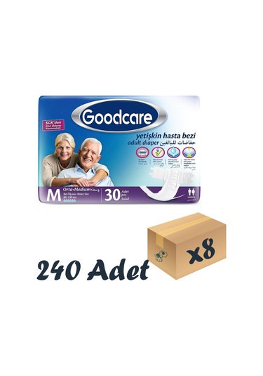 Goodcare Bel Bantlı Yetişkin Hasta Bezi M 8 x 30'Lu