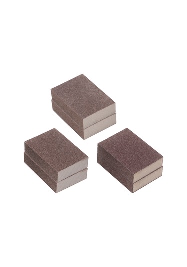 Xindoker "6'lı Zımpara Sünger Seti - 60/120/240 Kum - Ahşap & Metal Parlatma İçin"