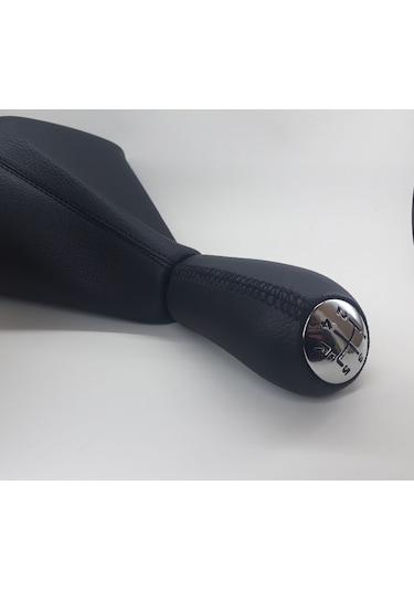 Renault Clio 4 Vites Topuzu Ve Vites Körüğü (Siyah Deri & Siyah D