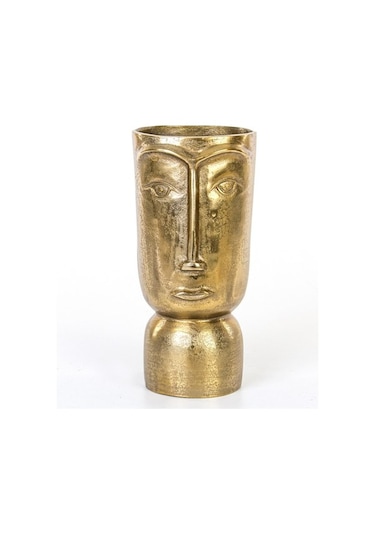 Euro Flora Metal Surat Vazo 16.5x37 Cm Dore