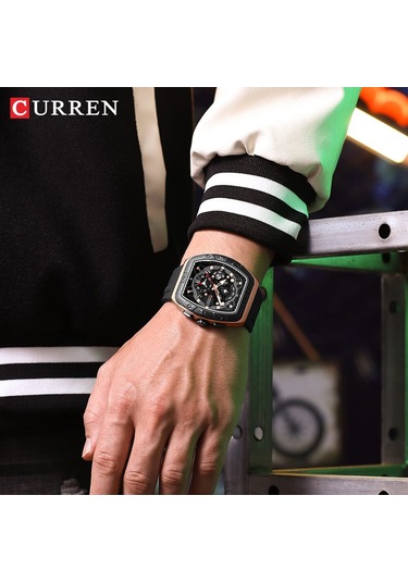 Curren 8443 Quartz Kol Saati-orjinal Kutusunda Siyah Gold