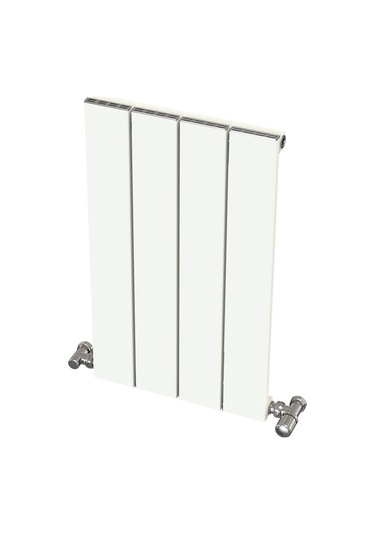 Alüminyum Radyatör 60x36 4 Dilim Kırık Beyaz Ral9010 Hestia