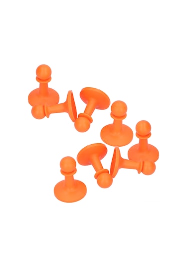 Xindoker Kamp Çadırı Fırtına Koruyucu Üst Kapak, Anti-statik Isolasyonlu Tpr Malzeme, 8 Adet Turuncu, 6mm Delik Çapı, Çadır Stabiliyeti Ve Ömrünü Uzatır Diğer