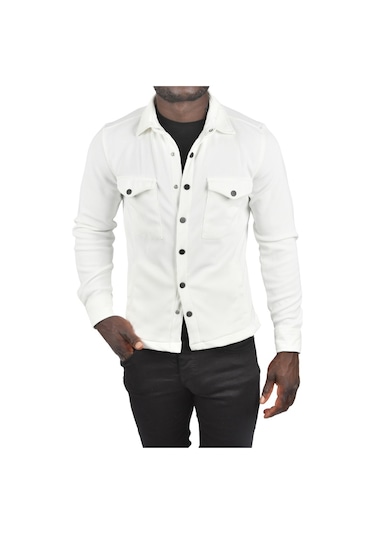 Deepsea Erkek Beyaz Örme Kumaş Gömlek Yaka Cepli Çıtçıtlı Slim Fit Spor Ceket 2500558 False Beyaz Deepsea Erkek Beyaz Örme Kumaş Gömlek Yaka Cepli Çıtçıtlı Slim Fit Spor Ceket 2500558 False Beyaz
