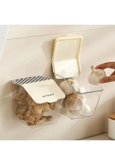 Ambition 4 Adet Zencefil Ve Sarımsak Taze Tutma Konteyner