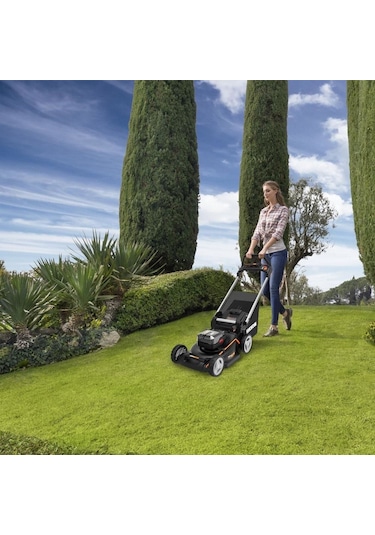 Worx Wg749e 40volt 4.0ah. Li-ion 46cm Profesyonel Kömürsüz Şarjlı Çim Biçme Fr Wg749e