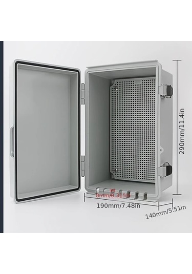 Willowhaven Şeffaf Abs Su Geçirmez Güneş Enerjisi Kutusu 22x17x11 Cm