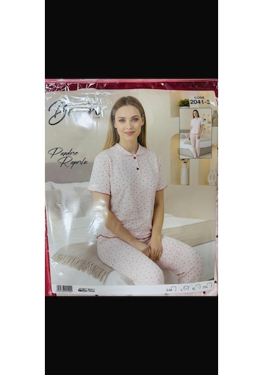 Berin Bayan Pijama Takımı-2041 Beyaz