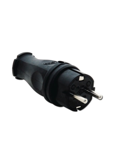 1X16A Monofaze Kauçuk Erkek Fiş T Plast