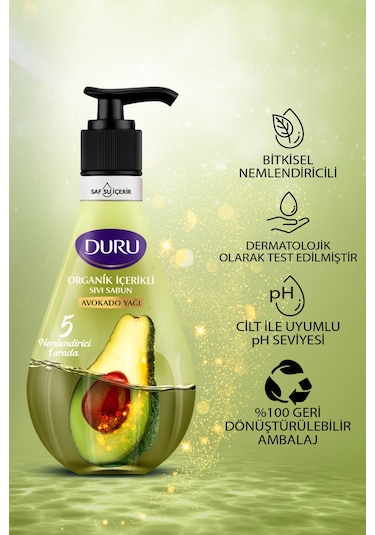 Organik Içerikli Avokado Sıvı Sabun 3x500ml