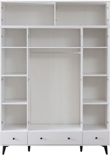 Gardırop, Bianca 4 Kapaklı Aynalı Dolap Ve Yüklük