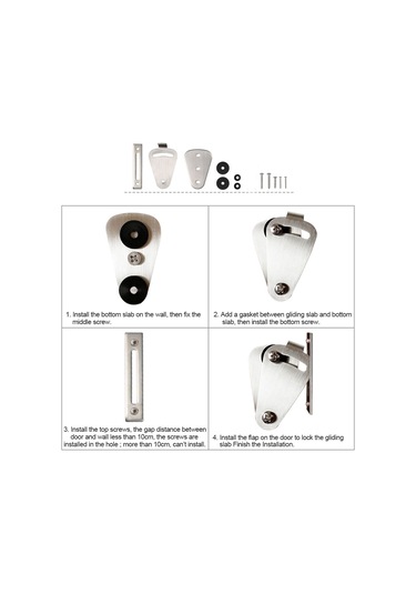 Yaozixa Çelik Ahşap Depo Kapısı Kilitleri - Kaydırmalı Kapılar İçin Güvenli Ve Dayanıklı Montaj Sistemi