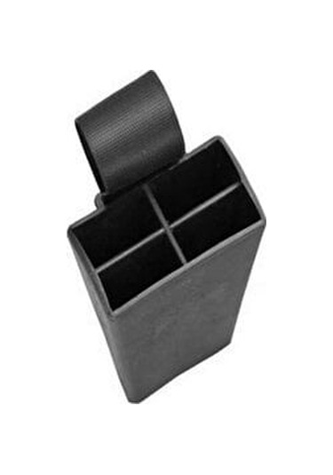 Plastik Bıçak Kütüğü 4 Lü Kasap Kütük Kurban Kütüklük 22x9x5cm Siyah