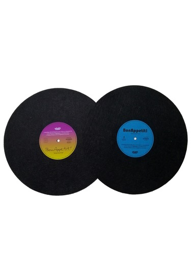 Plak Görünümlü Amerikan Servis 2 Adet Siyah