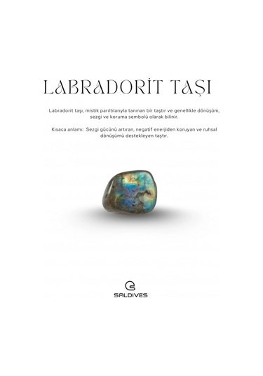 Labrodonit Doğaltaş Kolye Ve Küpe