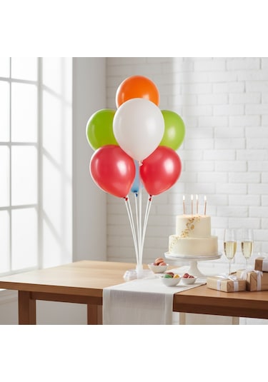Runaway Balon Standı 75 Cm Masa Ve Vitrin Dekor Çok Renkli