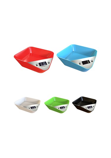 Homyl Dijital Mutfak Terazisi 5kg Plastik Pişirme Gıda Tartı Beyaz