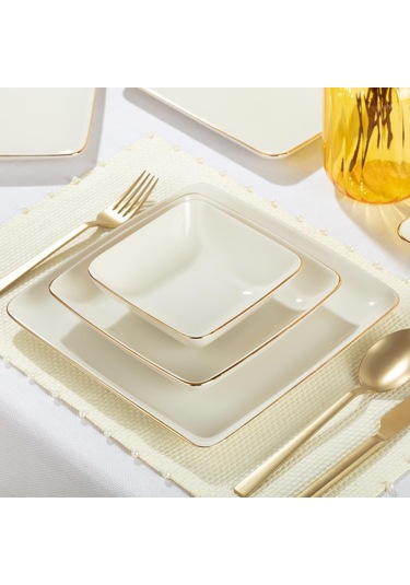 Elegant-kalypso Gold 55 Parça Yemek Takımı