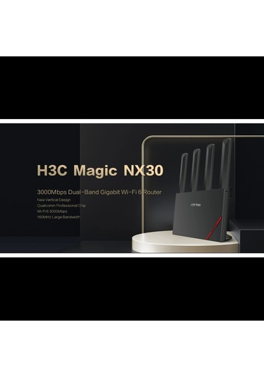 H3c Magic Nx30, Dual Band, Wifi 6, 3000mbps, 4port Gigabit, 4ad Anten, Masaüstü, Router, Access Poin
