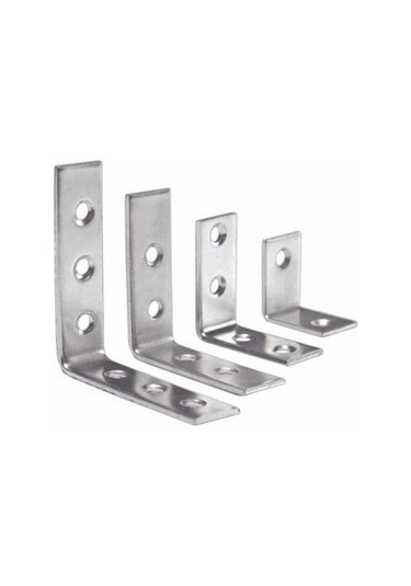 Köşe Bağlantı Metal 15 55 55 10'lu Gümüş