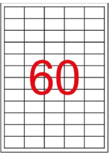 Goldmoon 2043 Laser A4 Sayfa Etiketi 40X24MM 100'lü Paket