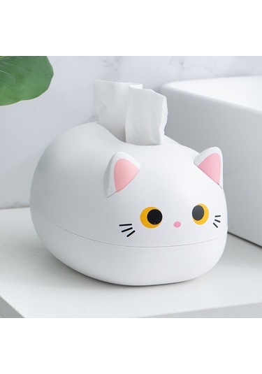 Beyaz İskandinav Kawaii Doku Kutusu Tutucu Anti-sonbahar Rangement Peçete Tutucu Servilleteros Boite A Mouchoirs Modern Ev Dekor Doku Kutusu