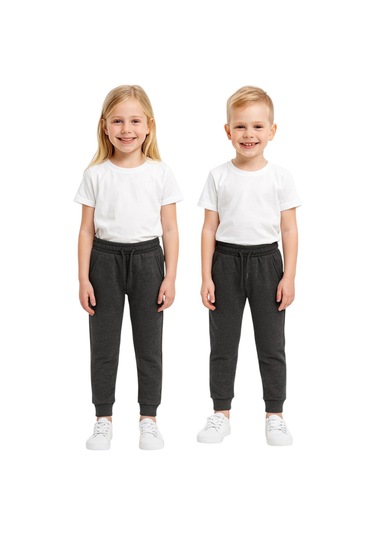 Beli Lastikli Çocuk Jogger Eşofman Altı - Alc St09272 Gri