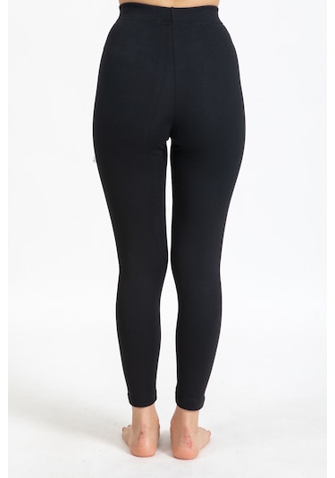 Tampap Kışlık Termal Kadın Tayt 2'li Siyah