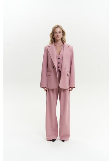 Mai Studios Co. Kaylee Pembe Blazer Pembe