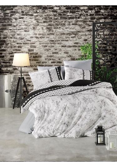 Newhome Raina/Siyah Tek Kişilik Nevresim Takımı