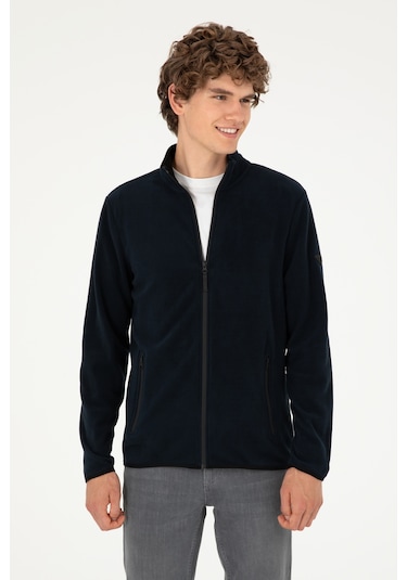 U.S. Polo Assn. Erkek Lacivert Basic Polar Hırka 50298066-VR033