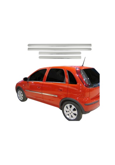Opel Corsa C Krom Kapı Çıtası Tk 2000-2006 Paslanmaz Çelik N11.179