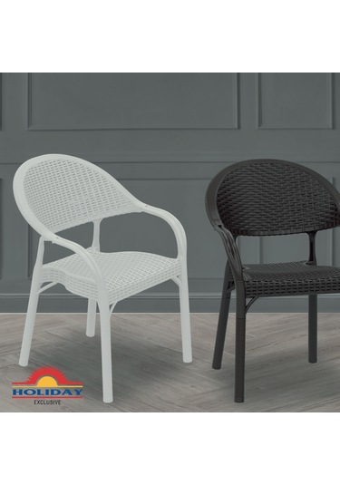 Holiday Bambu Sandalye 2 Li Set Çöl Gri