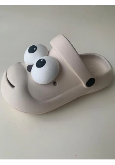 Twingo Çocuk Pörtlek Göz Sevimli Terlik Ekru