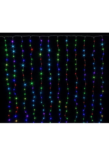 Perde Led 240 Ledli 8 Fonksiyonlu Dekor Lambası Rgb Diğer