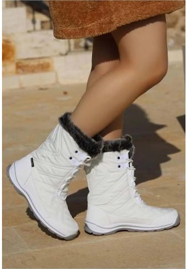 Hammer Jack Usoa Beyaz Bayan Su Geçirmez Kar Botu 20109 Beyaz