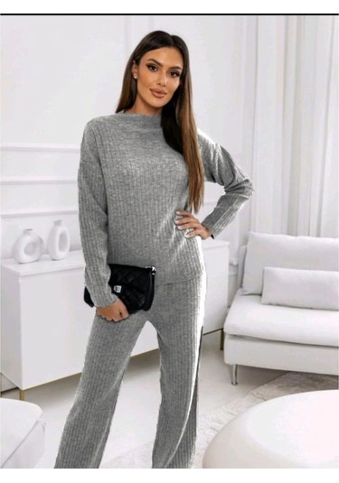 Lucky Life Kadın Uzun Kollu Triko Ikili Takım 001