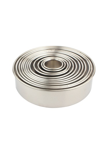 Teltree 304 Çelik 12'li Set: Kek, Kurabiye Ve Mousse Kalıpları - Sağlam, Kolay Temizlenir, Çok Amaçlı Fırın Aletleri Diğer