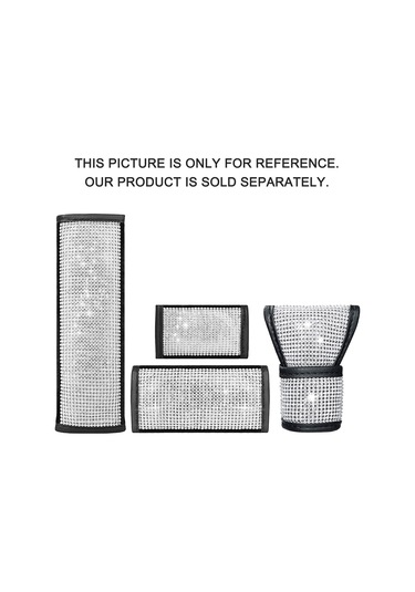 Padalink Kadınlar İçin Kristalli Vites Kolu Kapağı - Pu Deri Siyah Vites Koruyucu